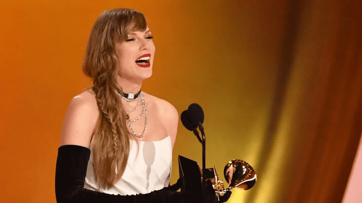Taylor Swift Achieves Grammy History With Fourth Album Of The Year Win